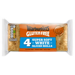 Warburtons Gluten Free 4 White Rolls 4 Pack