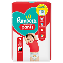 Pampers Pants Pull-On Size 7 Carry 16each